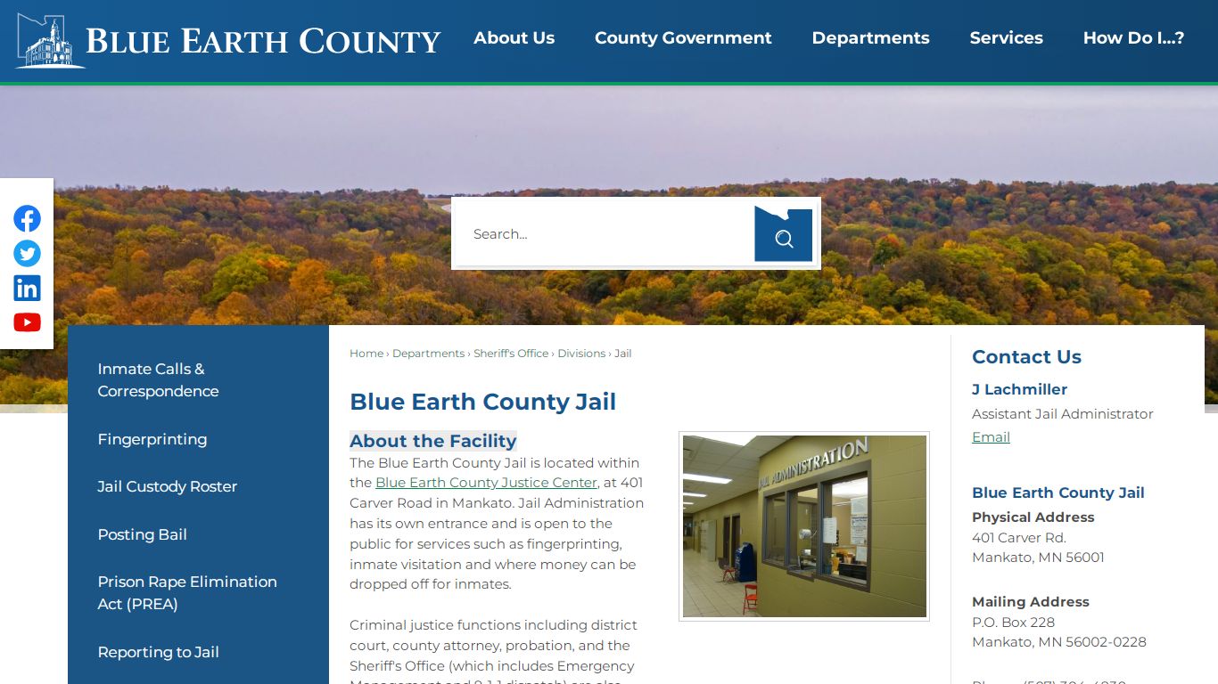 Blue Earth County Jail | Blue Earth County, MN - Official ...